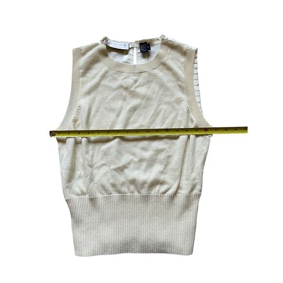 Charles Nolan Womens/Teen Cashmere Silk Cardigan and Top 2 PC set Cream Medium - Picture 4 of 10